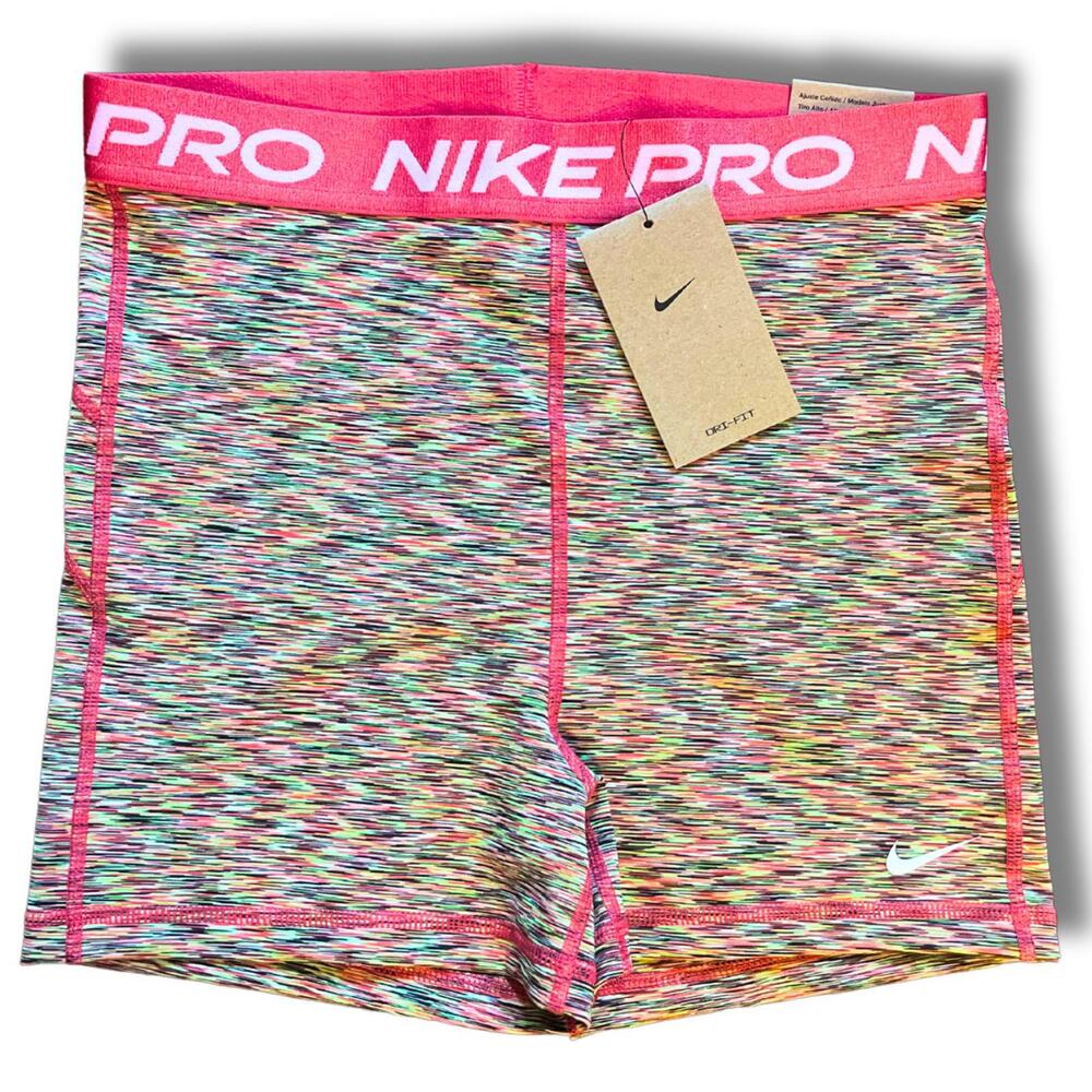 Womens Nike Pro Tight Fit Mid Rise 3" Athletic Shorts Compression NWT Medium